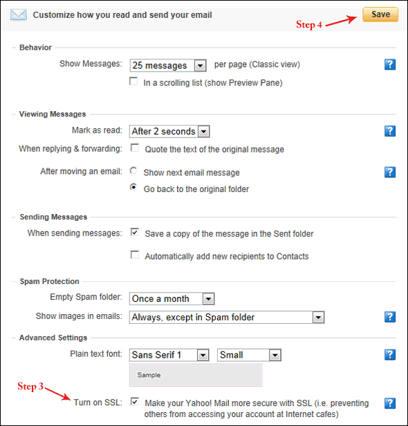 yahoo mail encryption