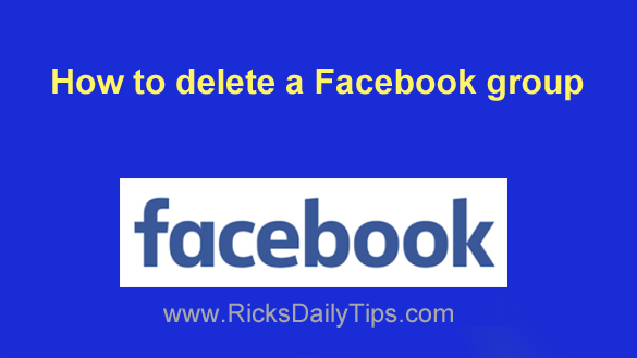 comment supprimer un groupe dans facebook
