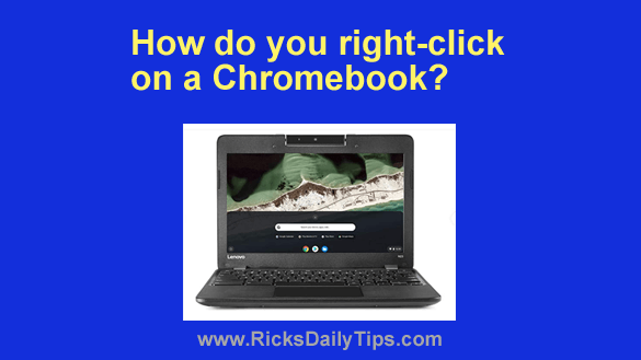 How to Right Click on Chromebook - EASY