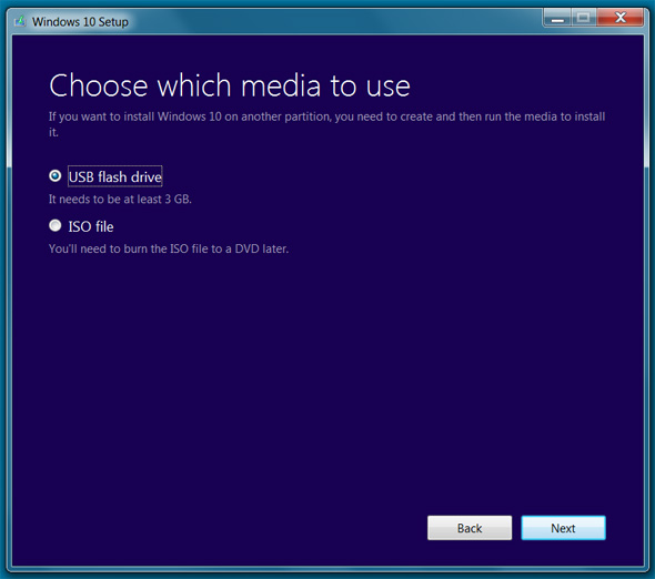 create installation media for windows 10