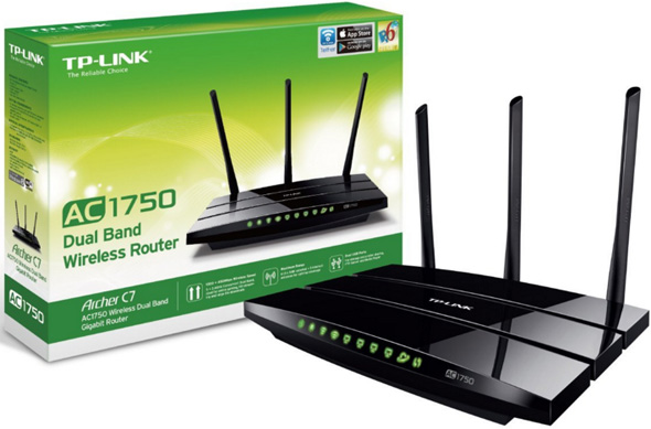 TP-Link Archer C7 AC1750 Wireless Dual Band Gigabit Router 802.11 2.4GHz 