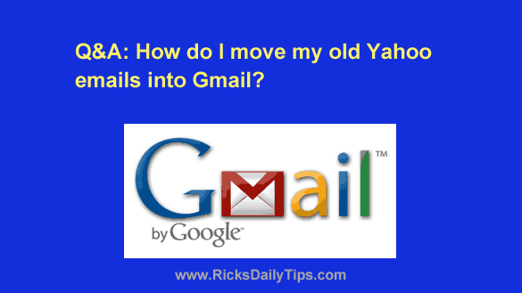 import yahoo emails into gmail