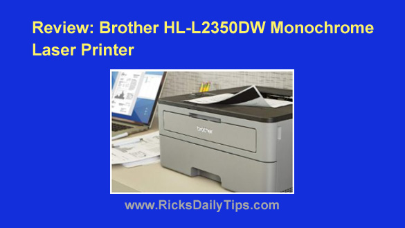  Brother Compact Monochrome Laser Printer, HLL2350DW