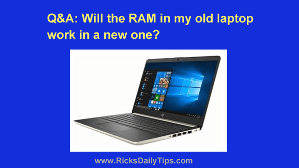 What ram does sales my laptop use