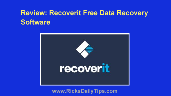 Review Recoverit Free Data Recovery Software