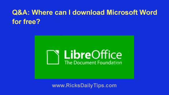 Q&A: Where can I download Microsoft Office for free?