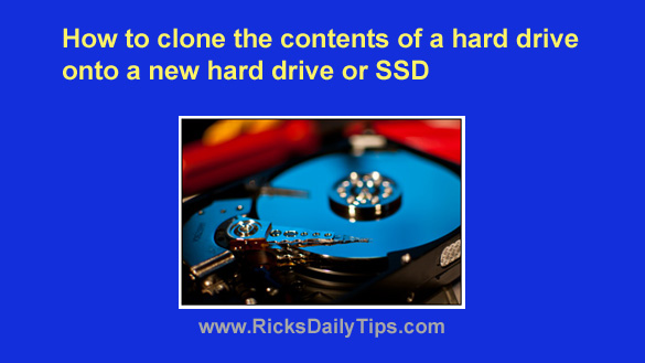 Disciplin erklære skærm How to clone the contents of a hard drive onto a new hard drive or SSD
