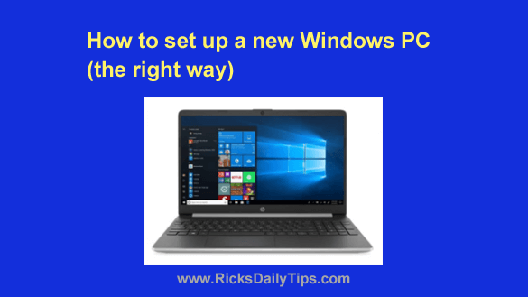 Getting started with your new Windows PC