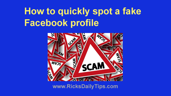 How To Spot A Fake Facebook Account