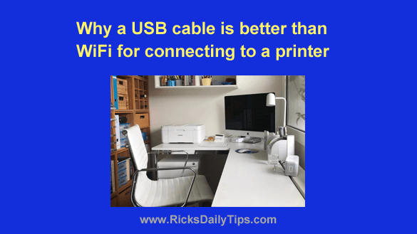 Why it's best connect to a via USB instead of WiFi
