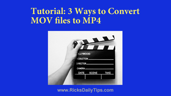 Regnskab missil stille Tutorial: 3 Ways to Convert MOV files to MP4