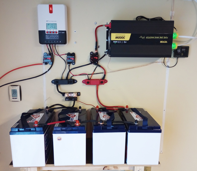 Solar Power generation system (inside components)